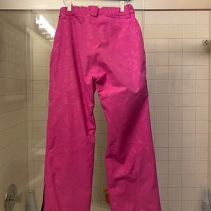Pink ski pants